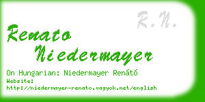 renato niedermayer business card
