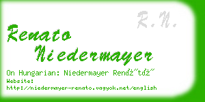 renato niedermayer business card